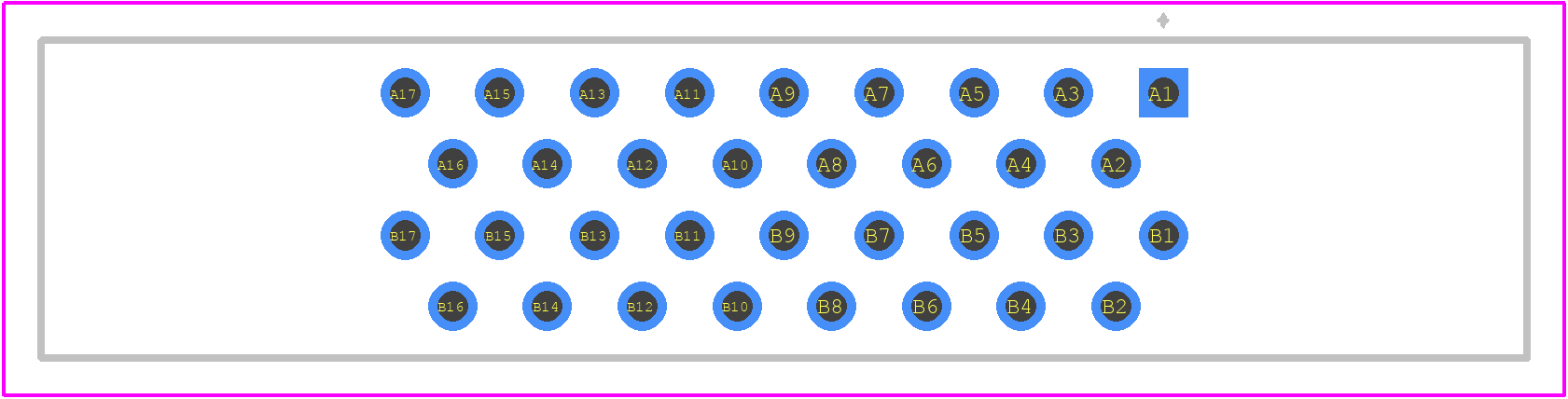 HIF6-34PA-1.27DSA - Hirose PCB footprint - Other - Other - HIF6-34PA-1.27DSA-4