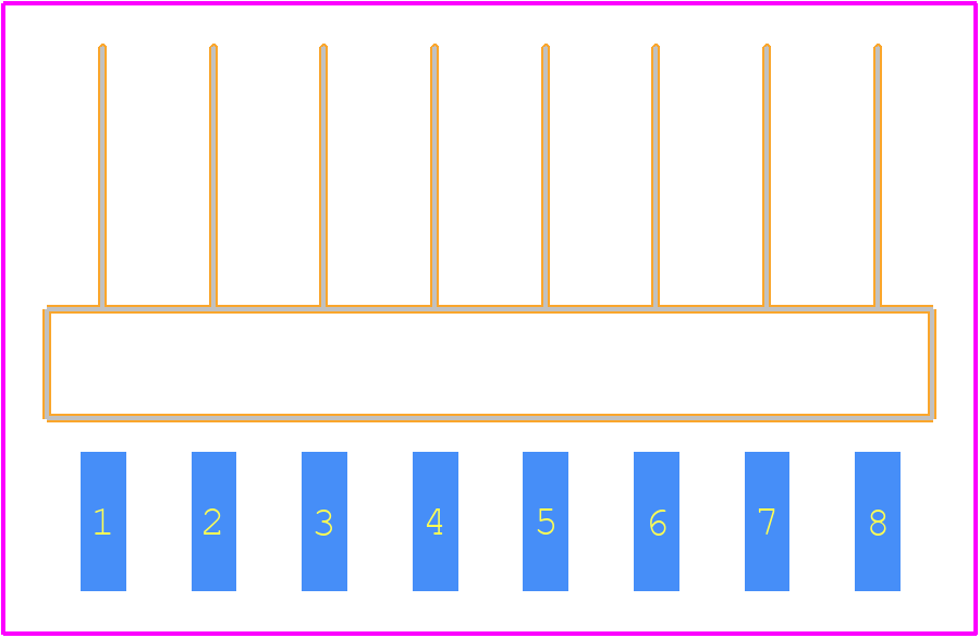 M20-8890845R - Harwin PCB footprint - Other - Other - M20-8890845R-2