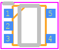 TC75S63TU,LF - Toshiba PCB footprint - SO Transistor Flat Lead - SO Transistor Flat Lead - SON5-P-0202-0.65S