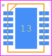 LT4363CDE-1#TRPBF - Analog Devices PCB footprint - Small Outline No-lead - Small Outline No-lead - LT4363CDE-1#TRPBF