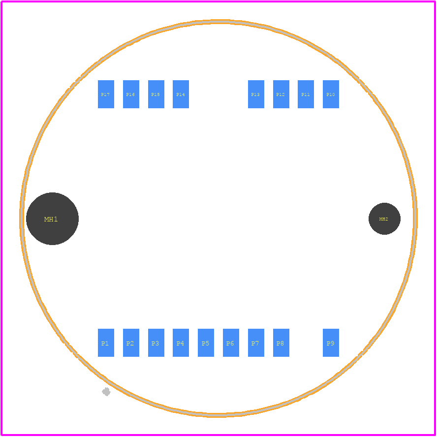 21033812823 - HARTING PCB footprint - Other - Other - 21033812823-2