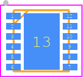 R1283K001C-TR - Ricoh PCB footprint - Small Outline No-lead - Small Outline No-lead - DFN(PLP)2730-12-1