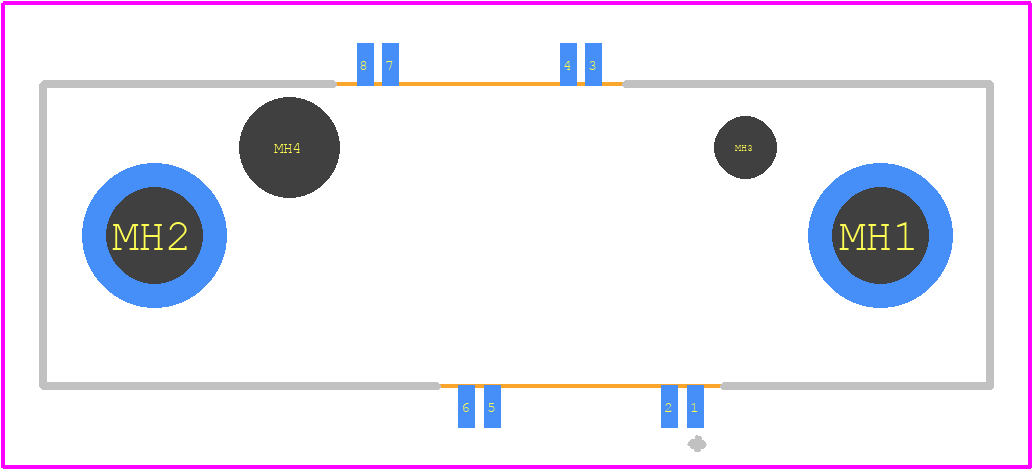 GMMD-VP4T-2SUR0 - Glenair PCB footprint - Other - Other - GMMD-VP4T-2SUR0