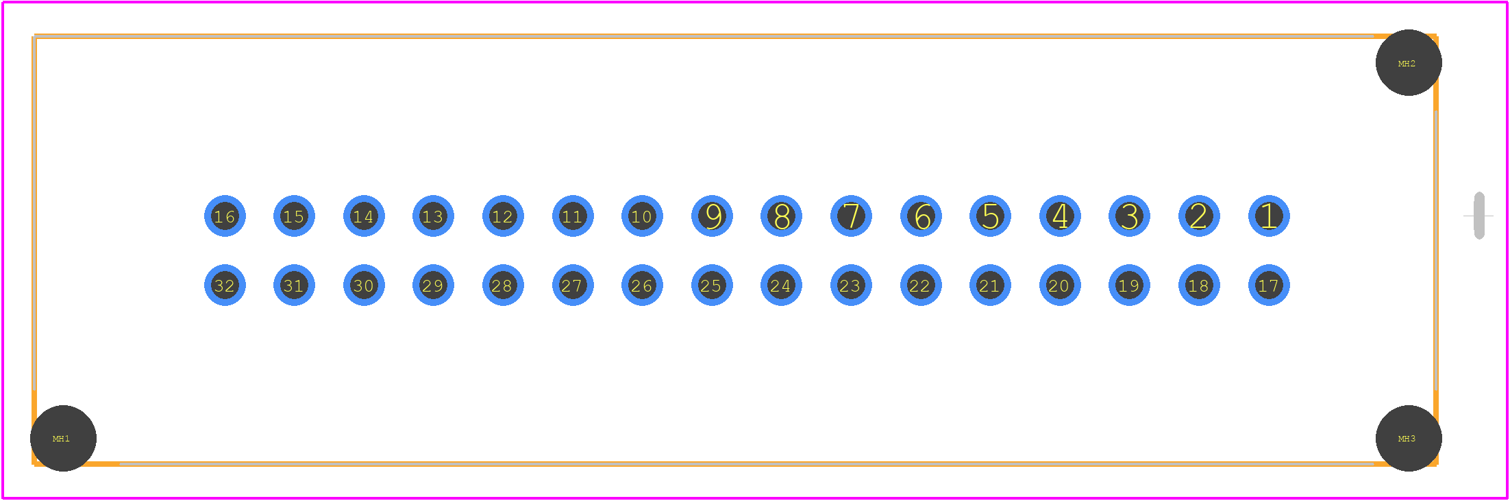 967598-4 - TE Connectivity PCB footprint - Other - Other - 967598-4-2