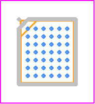 CS43131-CWZR - Cirrus Logic PCB footprint - BGA - BGA - 42-Ball WLCSP_
