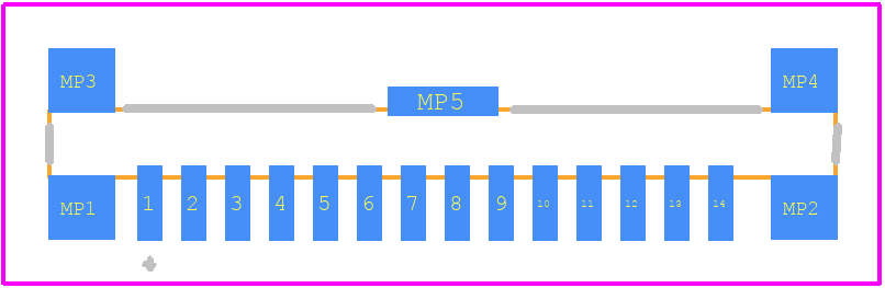 DF19-14P-1V(52) - Hirose PCB footprint - Other - Other - DF19-14P-1V(52)-2