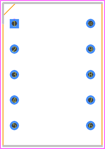 NDP-05V - Diptronics PCB footprint - Dual-In-Line Sockets - Dual-In-Line Sockets - NDP-05V