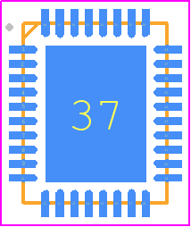 MCT8329A1IREER - Texas Instruments PCB footprint - Quad Flat No-Lead - Quad Flat No-Lead - MCT8329A1IREER