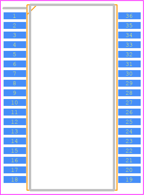STGAP4S - STMicroelectronics PCB footprint - Small Outline Packages - Small Outline Packages - SOP36_2023-1