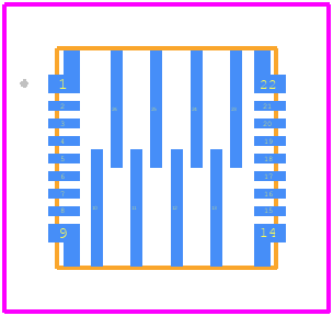 TPS259850RQPR - Texas Instruments PCB footprint - Other - Other - RQP0026A