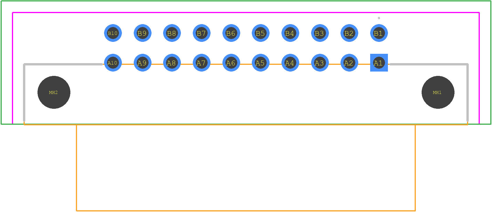 294927-E - TE Connectivity PCB footprint - Other - Other - 294927-E-1