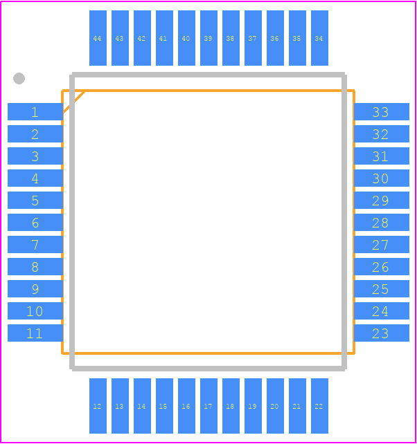 ML5238 - ROHM Semiconductor PCB footprint - Quad Flat Packages - Quad Flat Packages - RVDDML5238