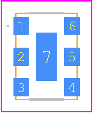 SiT3372AC-4E3-25NH51.200000 - SiTime PCB footprint - Other - Other - SiT3372_7x5mm
