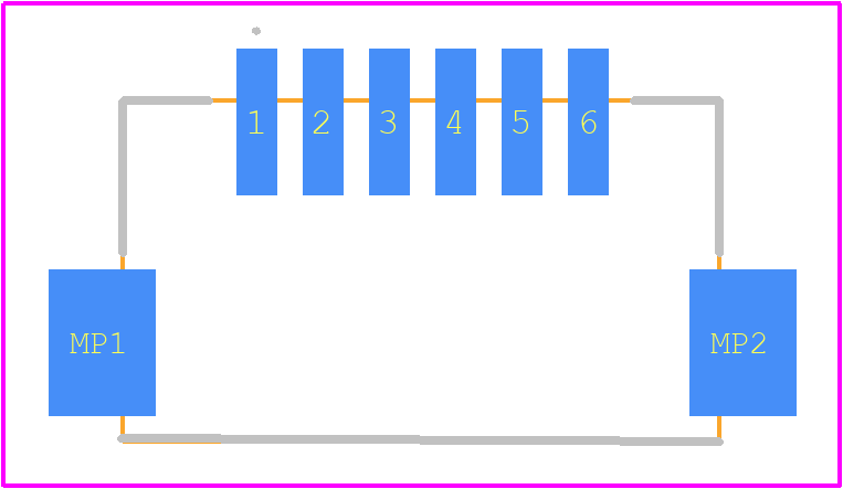 292228-6 - TE Connectivity PCB footprint - Other - Other - 292228-6-1