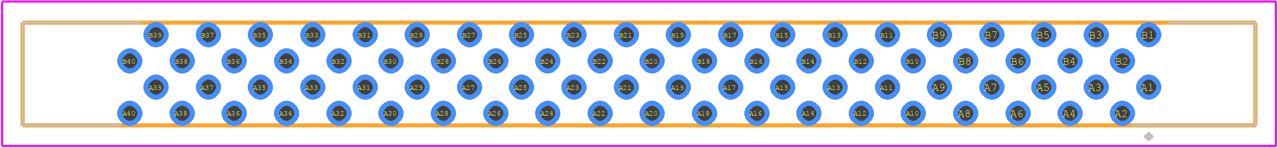 FX4C3-80S-1.27DSA(71) - Hirose PCB footprint - Other - Other - FX4C3-80S-1.27DSA(71)-3
