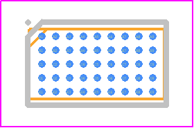 MAX16731AWX+ - Analog Devices PCB footprint - BGA - BGA - W452A4Z+1