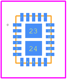 LT3073AV#PBF - Analog Devices PCB footprint - Other - Other - LQFN Package 22-Lead (3mm × 4mm × 0.95mm)_2025