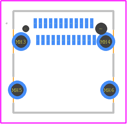 KUSBX-SMT-CS-4-BK-TR - Kycon PCB footprint - Other - Other - KUSBX-SMT-CS-4-BK-TR-2