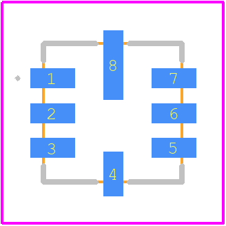 REF7040QFKHT - Texas Instruments PCB footprint - Other - Other - FKH0008A_2023