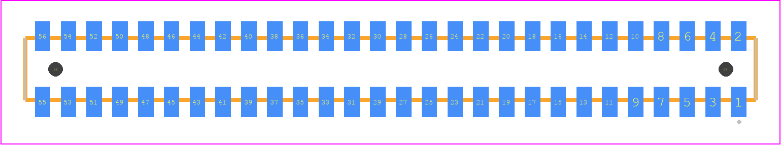 CLP-128-02-L-D-A-P-TR - SAMTEC PCB footprint - Other - Other - CLP-128-02-XXX-D-A-P-TR