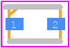 1N4148WS-EVL - Venkel PCB footprint - Small Outline Diode Flat Lead - Small Outline Diode Flat Lead - SOD-323-3