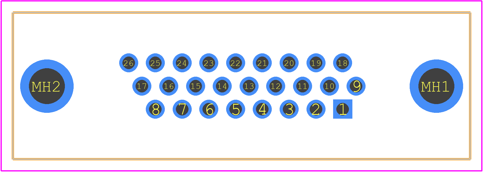 K86X-AD-26S-BRJ - Kycon PCB footprint - Other - Other - K86X-AD-26S-BRJ-3