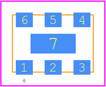 SiT3373AI-1E2-25NB224.000000 - SiTime PCB footprint - Other - Other - SiT3372_7.0x5.0x0.85mm