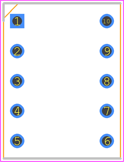 LTS-4301E - Lite-On PCB footprint - Dual-In-Line Sockets - Dual-In-Line Sockets - 10-DIP (0.300", 7.62mm)