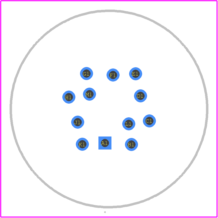 09-0132-90-12 - Binder PCB footprint - Other - Other - 09-0132-90-12-1