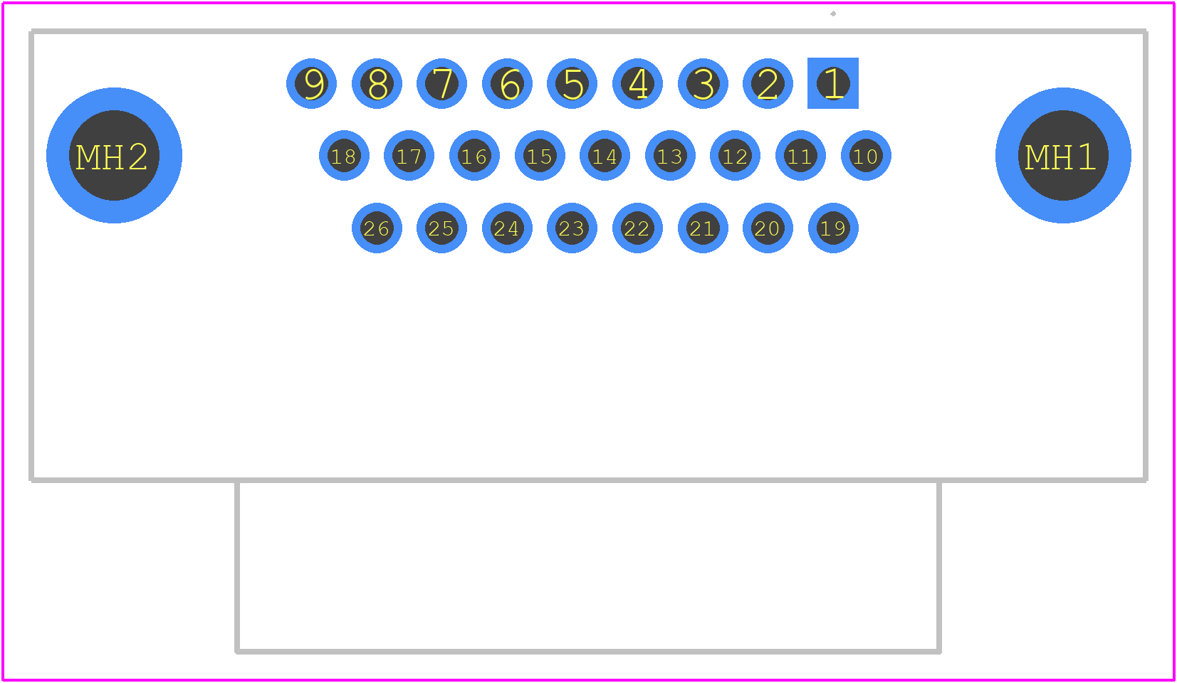 2311768-1 - TE Connectivity PCB footprint - Other - Other - 2311768-1-2