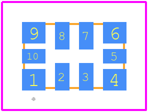 SiT5358ANCFRA28IQ-16.369000 - SiTime PCB footprint - Other - Other - Ceramic_QFN_5032_10pins