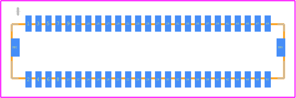 DF20F-50DP-1V(90) - Hirose PCB footprint - Other - Other - DF20F-50DP-1V(90)-2