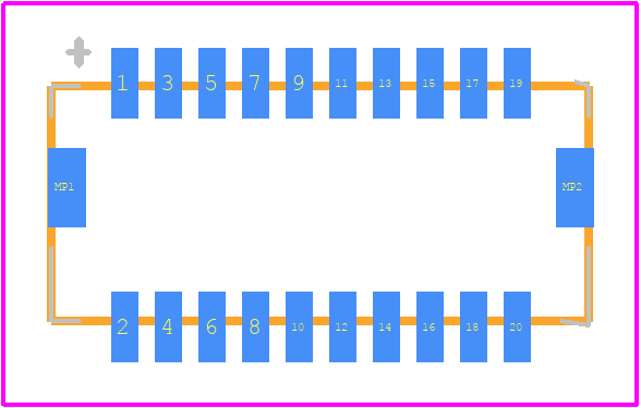 DF20F-20DP-1V(90) - Hirose PCB footprint - Other - Other - DF20F-20DP-1V(90)-2