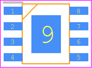 LM5164DDAT - Texas Instruments PCB footprint - Small Outline Packages - Small Outline Packages - SO PowerPAD