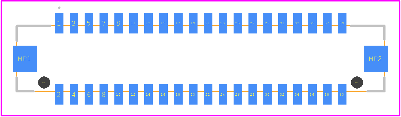 DF13E-40DP-1.25V(93) - Hirose PCB footprint - Other - Other - DF13E-40DP-1.25V(93)-5