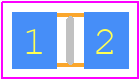 ERJ-U6QFR62V - Panasonic PCB footprint - Resistor Chip - Resistor Chip - ERJ-U6