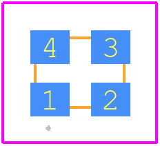 SIT9025AI-22-33DC36.864000 - SiTime PCB footprint - Other - Other - QFN_3225_4pins