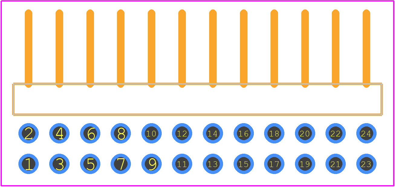 PBC12DBCN - Sullins PCB footprint - Other - Other - PEC12DBCN-2