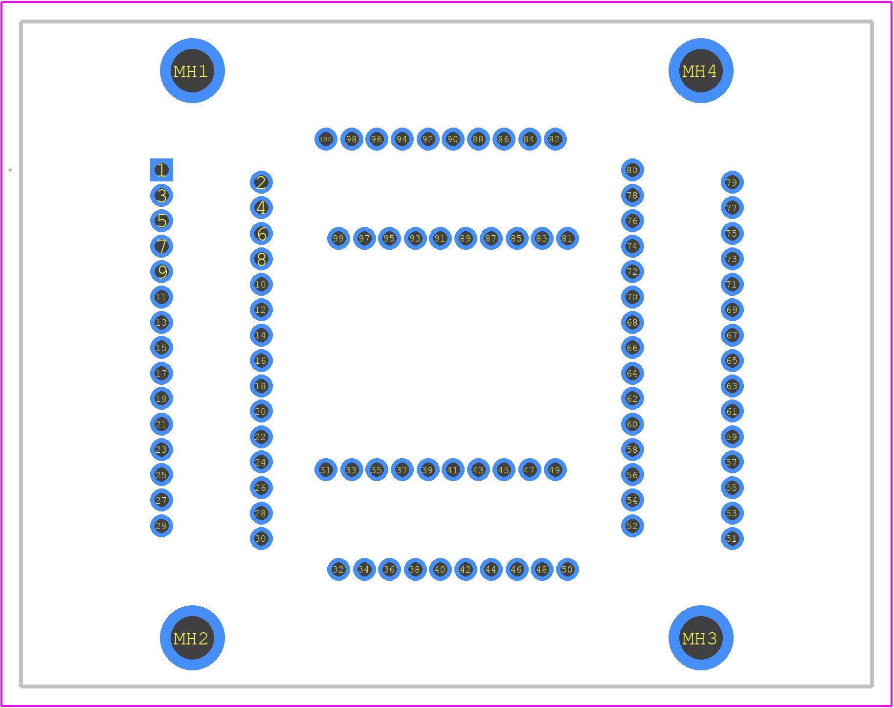 IC51-1004-814-13 - Yamaichi PCB footprint - Other - Other - IC51-1004-814-13-3