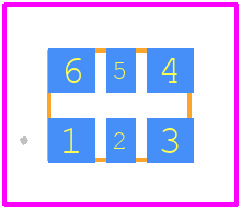 SiT3372AI-2B2-33NG15.360000 - SiTime PCB footprint - Other - Other - QFN_3225_6pins