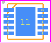 ISL6596CRZ - Renesas Electronics PCB footprint - Small Outline No-lead - Small Outline No-lead - L10.3x3C-ren1