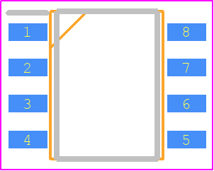 PS9821-1-AX - CEL PCB footprint - SOT23 (8-Pin) - SOT23 (8-Pin) - PS9821-1-AX