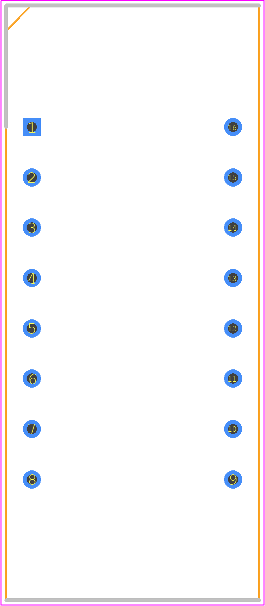 LTC-4624B - Lite-On PCB footprint - Dual-In-Line Sockets - Dual-In-Line Sockets - LTC-4624B