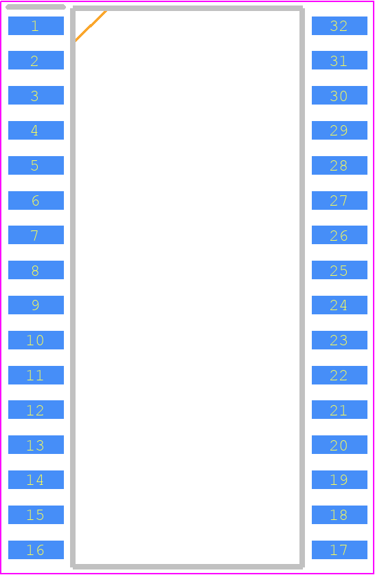 S3F8S39XZZ-SO99 - SAMSUNG PCB footprint - Small Outline Packages - Small Outline Packages - 32-SOP-450A