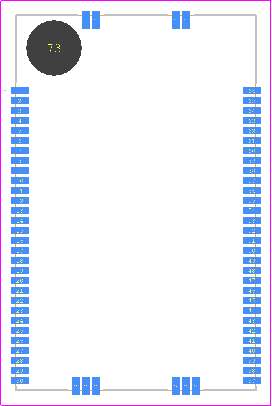 LTP5902IPC-WHMA#PBF - Analog Devices PCB footprint - Other - Other - 66-Lead (37.5mm × 24mm × 5.5mm) PCB with MMCX Connector