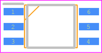 PC400 - Sharp Microelectronics PCB footprint - SOT23 (6-Pin) - SOT23 (6-Pin) - PC400