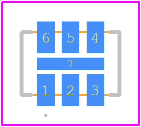 SIT3343AEA2C9-25EH249.247000 - SiTime PCB footprint - Other - Other - QFN_5032_6pins_with_CP