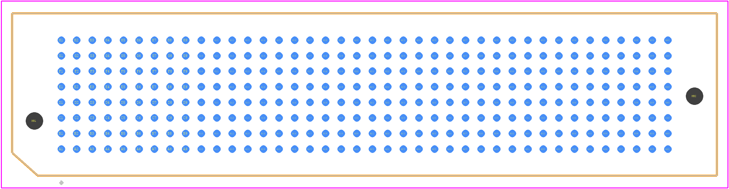 LPAM-40-01.0-L-08-2-K-TR - SAMTEC PCB footprint - Other - Other - LPAM-40-01.0-L-08-2-K-TR-2