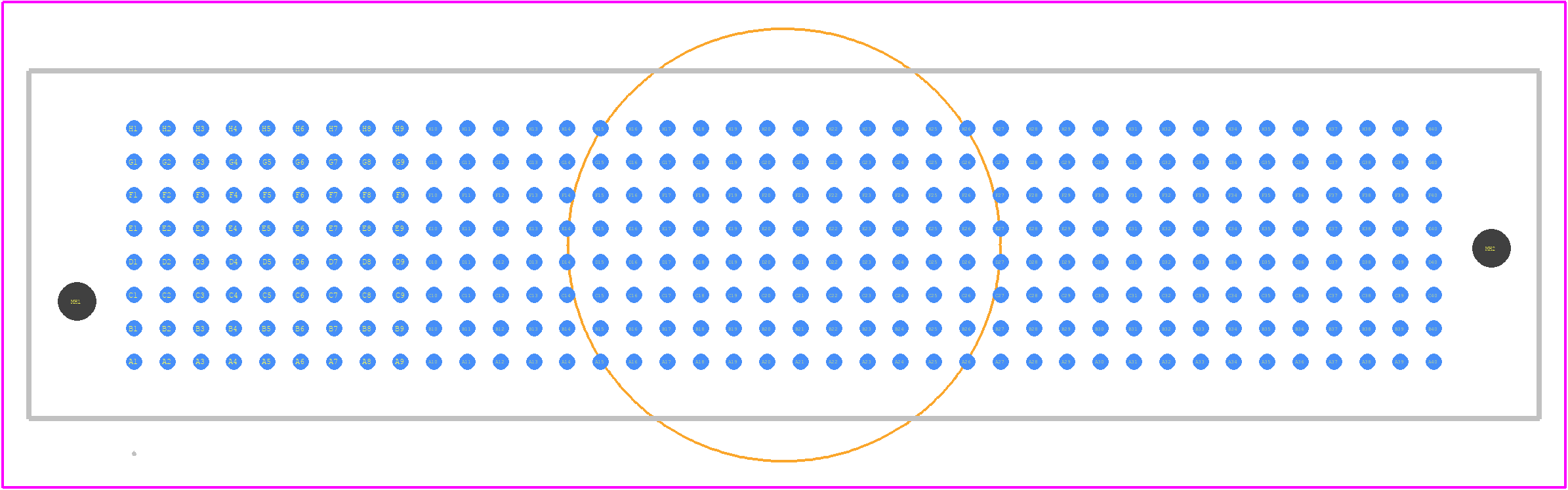LPAM-40-01.5-L-08-2-K-TR - SAMTEC PCB footprint - Other - Other - LPAM-40-01.5-L-08-2-K-TR-1