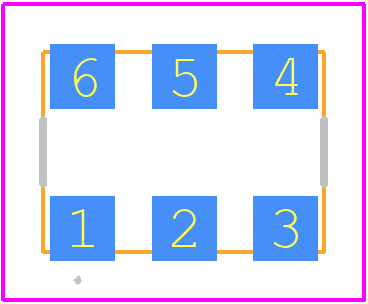 SiT3808AI-D3-33EE-74.175800 - SiTime PCB footprint - Other - Other - QFN_7050_6pins